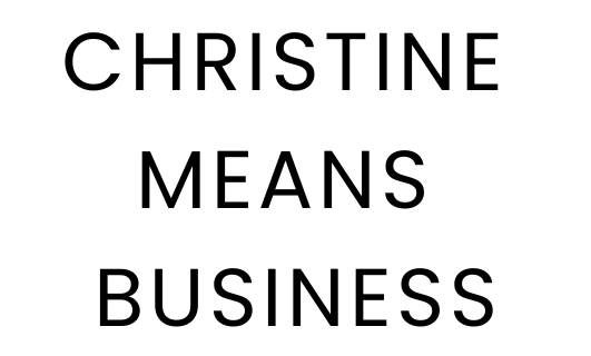 christine means business logo